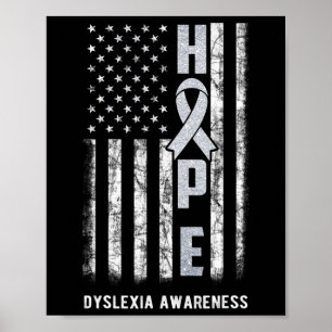 Awareness Month Shirt Silver Ribbon Usa Flag Poster