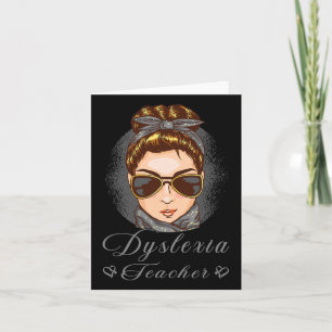 Awareness Month Therapist Dyslexia Teacher Card