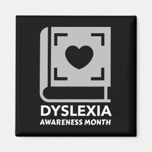 Awareness Month With Book And Heart Magnet