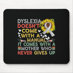 Awareness Mother Dyslexic Warrior Vintage Mouse Pad