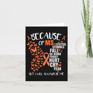 Awareness Multiple Sclerosis Butterfly Card