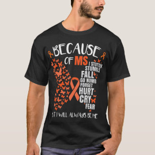 Awareness Multiple Sclerosis Butterfly T-Shirt