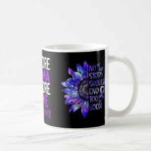 Awareness No More Stigma Shame Purple Ribbon  Coffee Mug