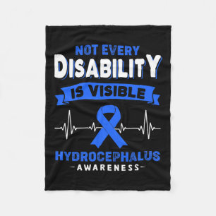 Awareness Not Every Disability Is Visible  Fleece Blanket