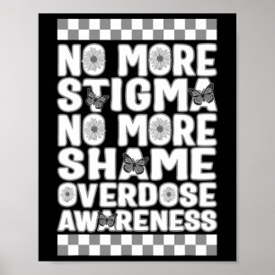 Awareness Not More Stigma Not More Shame Floral Bu Poster