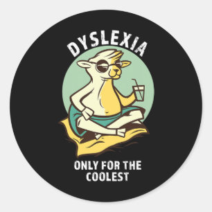 Awareness Only The Coolest Lama Classic Round Sticker
