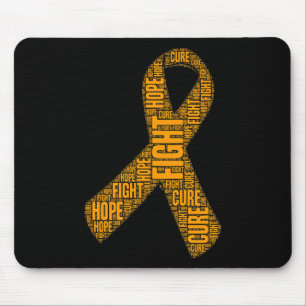 Awareness Orange Fight Hope Cure Ribbon  Mouse Pad