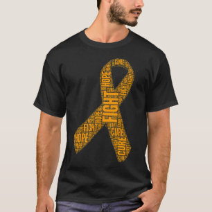 Awareness Orange Fight Hope Cure Ribbon  T-Shirt