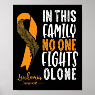 Awareness Orange Ribbon Cancer Survivor Gift Poster