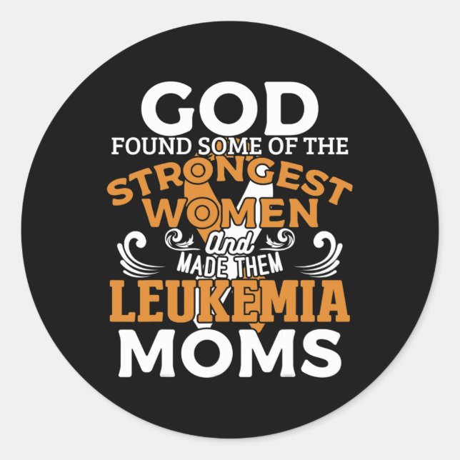 Awareness Orange Ribbon  Classic Round Sticker (Front)