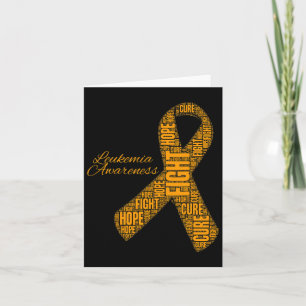 Awareness Orange Ribbon Fight Hope Cure Card