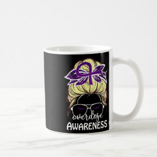 Awareness Outfit Messy Hair Bun Women Coffee Mug