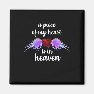 Awareness Piece Of My Heart In Heaven Magnet