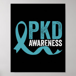 Awareness Polycystic Kidney Disease Warrior Fighte Poster