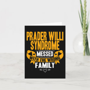Awareness - Prader Willi Syndrome Card