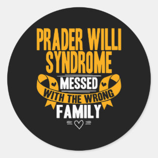 Awareness - Prader Willi Syndrome  Classic Round Sticker