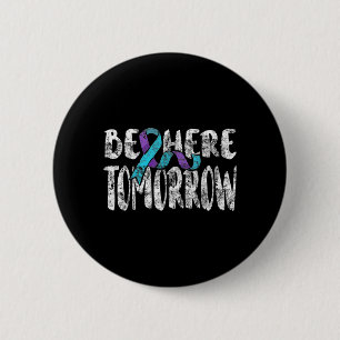 Awareness Prevention Support Survivor Month Design 6 Cm Round Badge