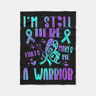 Awareness Prevention Support Survivor Month Design Fleece Blanket