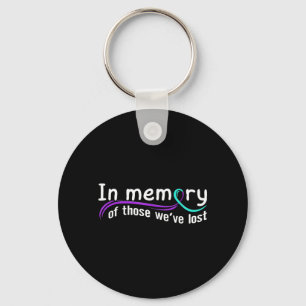 Awareness Prevention Support Survivor Month Design Key Ring