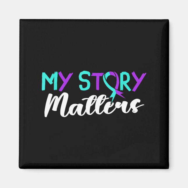 Awareness Prevention Support Survivor Month Design Magnet (Front)