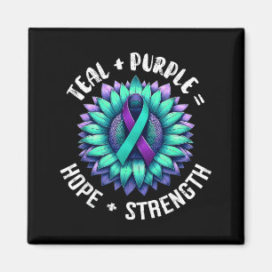 Awareness Prevention Support Survivor Month Design Magnet