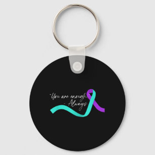 Awareness Prevention Support Survivor Month Print Key Ring