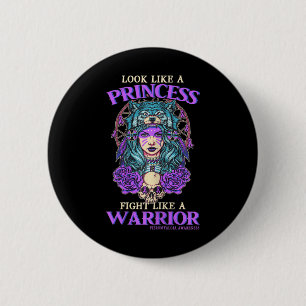 Awareness Princess Fight Like A Warrior  6 Cm Round Badge
