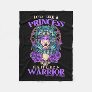 Awareness Princess Fight Like A Warrior Fleece Blanket