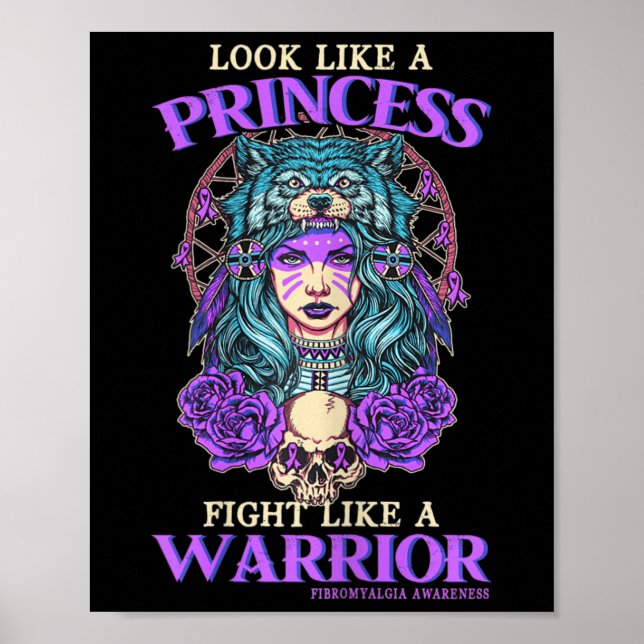 Awareness Princess Fight Like A Warrior  Poster (Front)