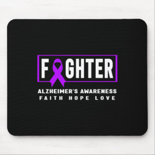 Awareness - Purple Heimer’s Fighter Mouse Pad