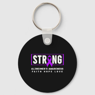 Awareness - Purple Heimer’s Strong Key Ring