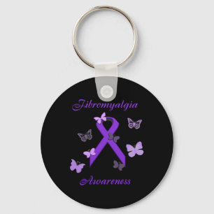 Awareness Purple Invisible Illness Key Ring
