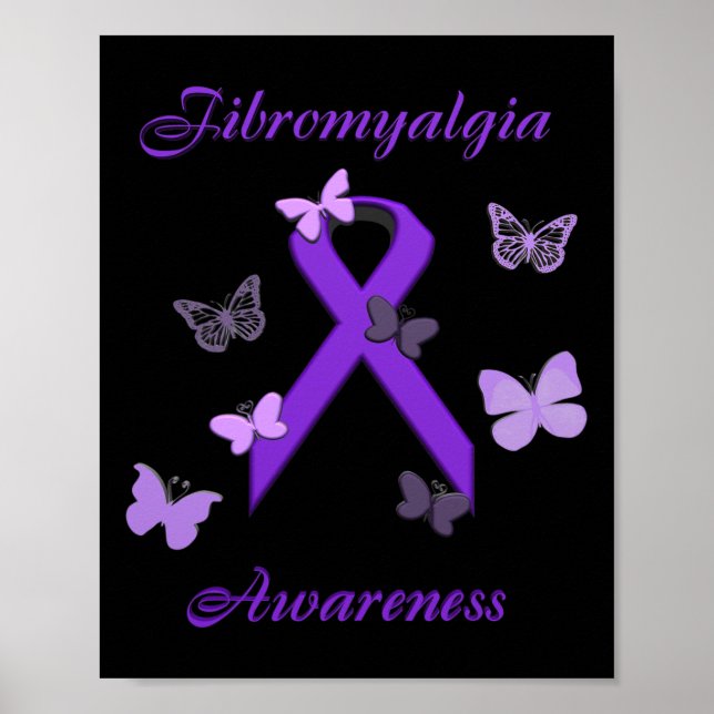 Awareness Purple Invisible Illness  Poster (Front)