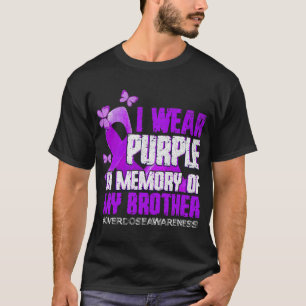 Awareness Purple Memory Of My Brother T-Shirt