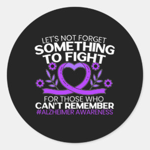 Awareness Purple Ribbon 2 Classic Round Sticker
