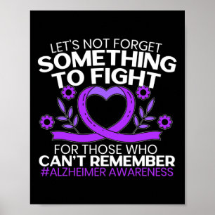 Awareness Purple Ribbon 2 Poster