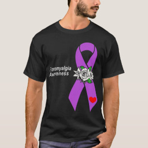 Awareness Purple Ribbon Flowers T-Shirt
