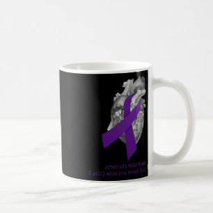 Awareness Purple Ribbon Heart Miss You Coffee Mug