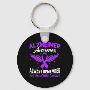 Awareness Purple Ribbon Key Ring