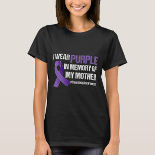 Awareness Purple Ribbon Memory Of My Mother T-Shirt