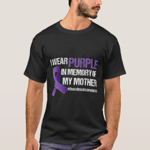 Awareness Purple Ribbon Memory Of My Mother T-Shirt