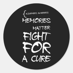 Awareness Purple Ribbon Support Month Design  Classic Round Sticker