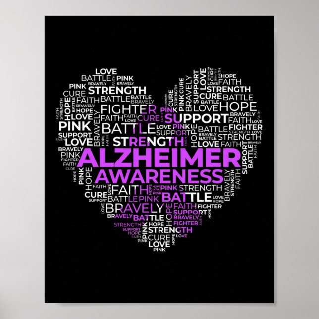 Awareness Purple Ribon  Poster (Front)