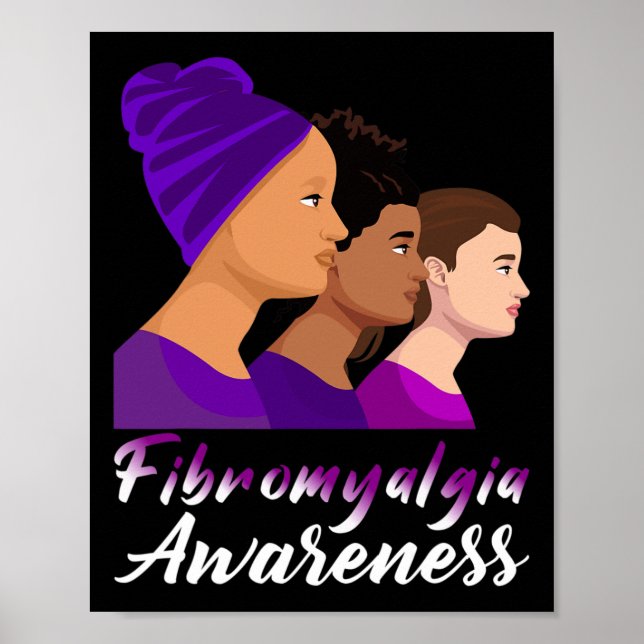 Awareness Purple Women Support 1  Poster (Front)