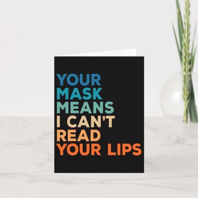 Awareness Quotes Asl Sign Language Hearing Impaire Card (Front)