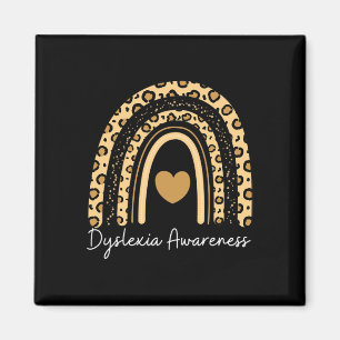Awareness Rainbow Leopard Magnet