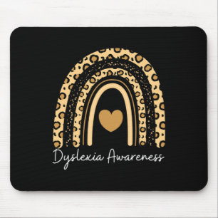 Awareness Rainbow Leopard  Mouse Pad