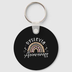 Awareness Reading Disorder Dyslexia Therapist Key Ring