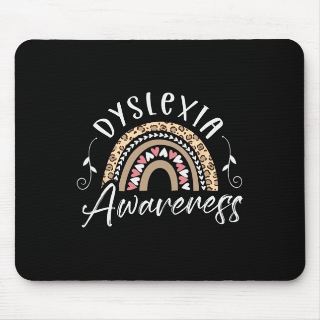 Awareness Reading Disorder Dyslexia Therapist  Mouse Pad (Front)