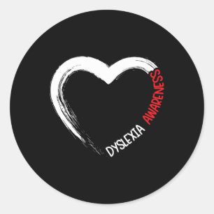 Awareness Reading Disorder Learning Disability 1  Classic Round Sticker